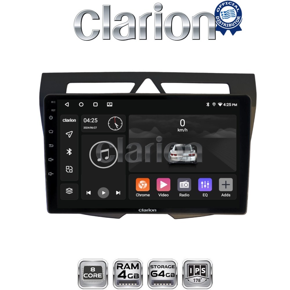 CLARION GL52011B Οθόνη OEM Multimedia Αυτοκινήτου για Kia Picanto 2008 > 2011 (CarPlay/AndroidAuto/BT/GPS/WIFI/GPRS)