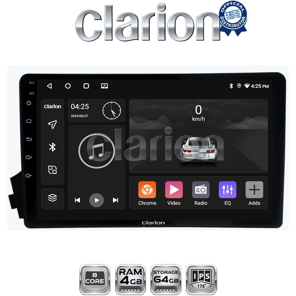 CLARION GL52015 Οθόνη OEM Multimedia Αυτοκινήτου για Ssangyong Actyon - Kyron 2006>2015(CarPlay/AndroidAuto/BT/GPS/WIFI/GPRS)