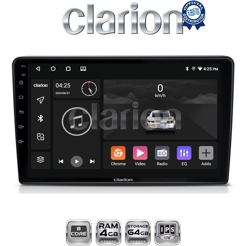 CLARION GL52019 Οθόνη OEM Multimedia Αυτοκινήτου για Opel AstraH, CorsaD, Suzuki Ignis (CarPlay/AndroidAuto/BT/GPS/WIFI/GPRS)