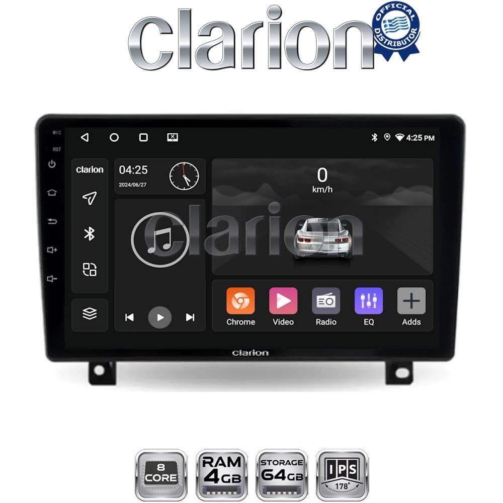 CLARION GL52019UP Οθόνη OEM Multimedia Αυτοκινήτου για OPEL (CarPlay/AndroidAuto/BT/GPS/WIFI/GPRS)