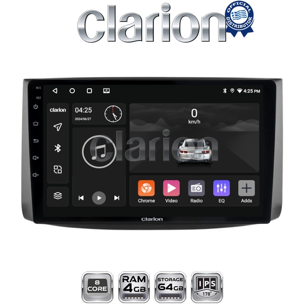 CLARION GL52021 Οθόνη OEM Multimedia Αυτοκινήτου για Chevrolet Aveo 2006 > 2010 (CarPlay/AndroidAuto/BT/GPS/WIFI/GPRS)