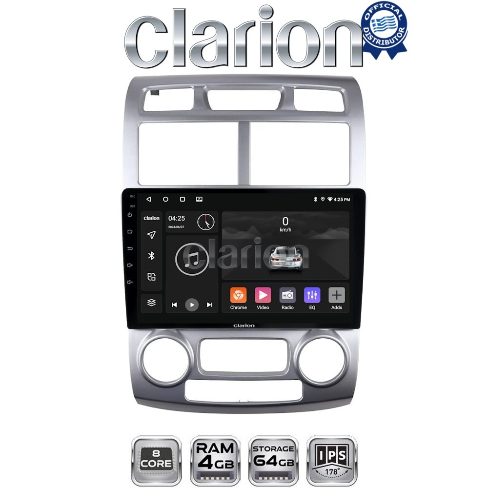 CLARION GL52023SC Οθόνη OEM Multimedia Αυτοκινήτου για Kia Sportage 2004 > 2010 (CarPlay/AndroidAuto/BT/GPS/WIFI/GPRS)