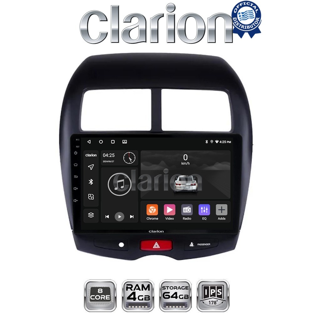 CLARION GL52026 Οθόνη OEM Multimedia Αυτοκινήτου για MITSUBISHI ASX 2008> (CarPlay/AndroidAuto/BT/GPS/WIFI/GPRS)