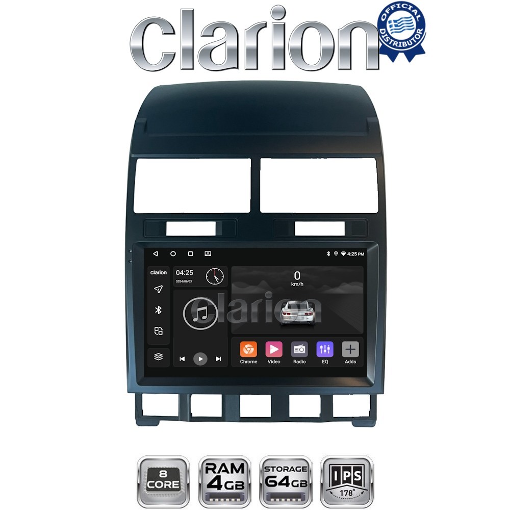 CLARION GL52042 Οθόνη OEM Multimedia Αυτοκινήτου για VW Touareg >2011 (CarPlay/AndroidAuto/BT/GPS/WIFI/GPRS)