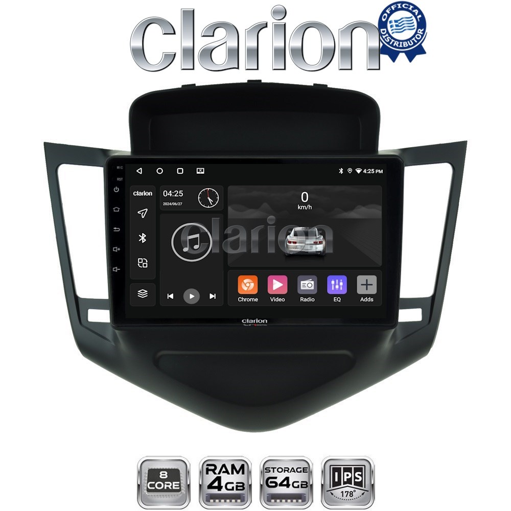 CLARION GL52045 Οθόνη OEM Multimedia Αυτοκινήτου για CHEVROLET CRUZE 2008>2013 (CarPlay/AndroidAuto/BT/GPS/WIFI/GPRS)