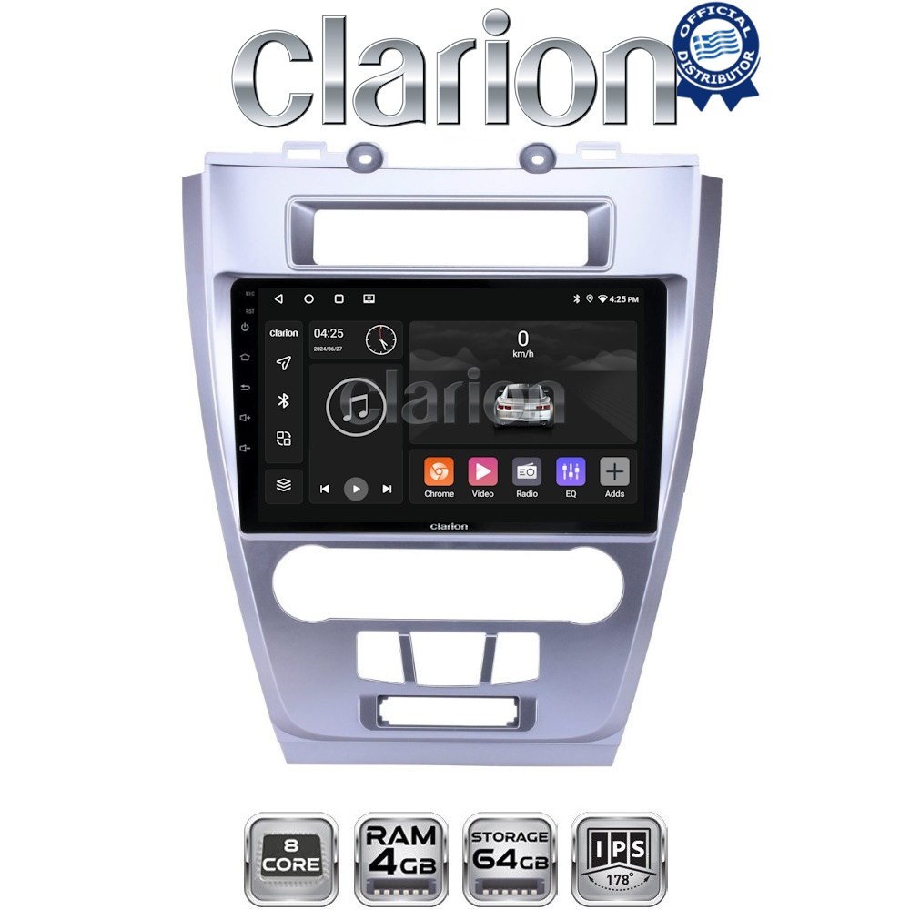 CLARION GL52047 Οθόνη OEM Multimedia Αυτοκινήτου για Ford Fusion 2012>2017 (CarPlay/AndroidAuto/BT/GPS/WIFI/GPRS)
