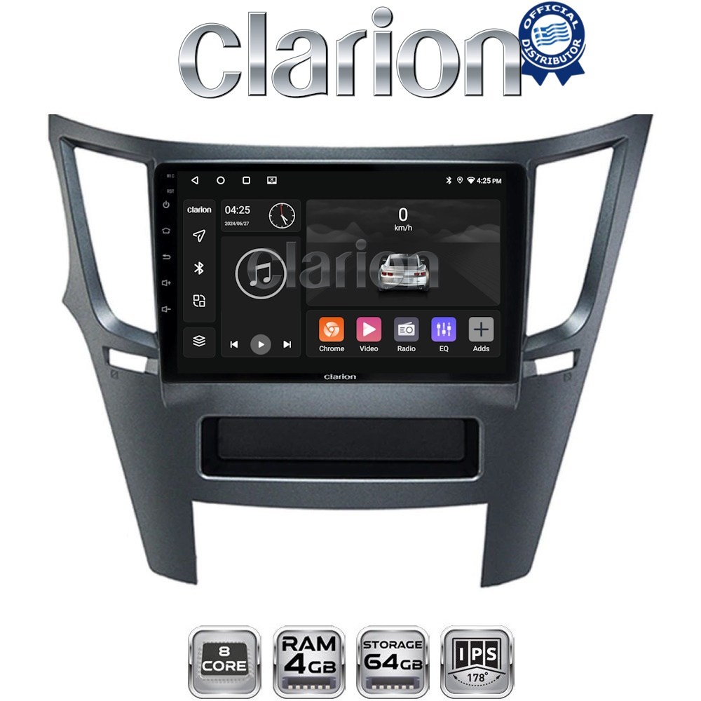 CLARION GL52061 Οθόνη OEM Multimedia Αυτοκινήτου για Subaru Legacy-Outback 2009>2013 (CarPlay/AndroidAuto/BT/GPS/WIFI/GPRS)