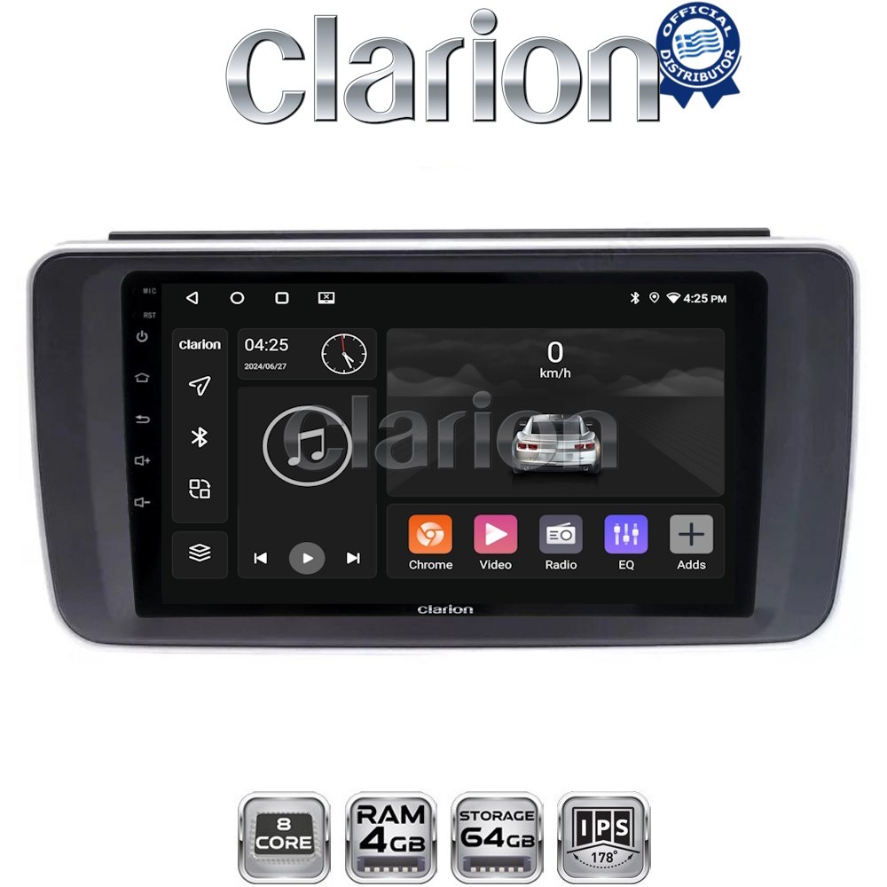 CLARION GL52073 Οθόνη OEM Multimedia Αυτοκινήτου για Nissan Leaf 2018 > (CarPlay/AndroidAuto/BT/GPS/WIFI/GPRS)