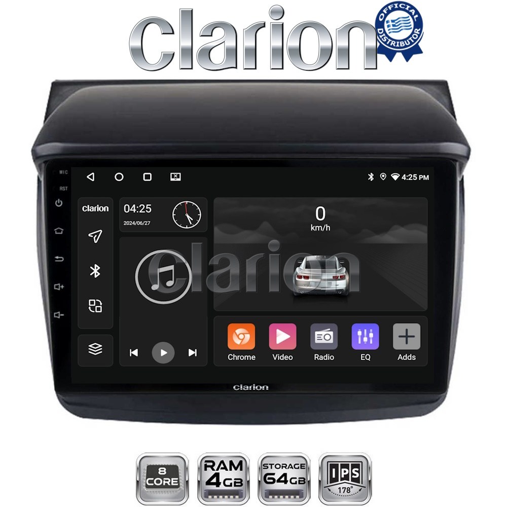 CLARION GL52094 Οθόνη OEM Multimedia Αυτοκινήτου για MITSUBISHI L200 2006 > 2014 (CarPlay/AndroidAuto/BT/GPS/WIFI/GPRS)