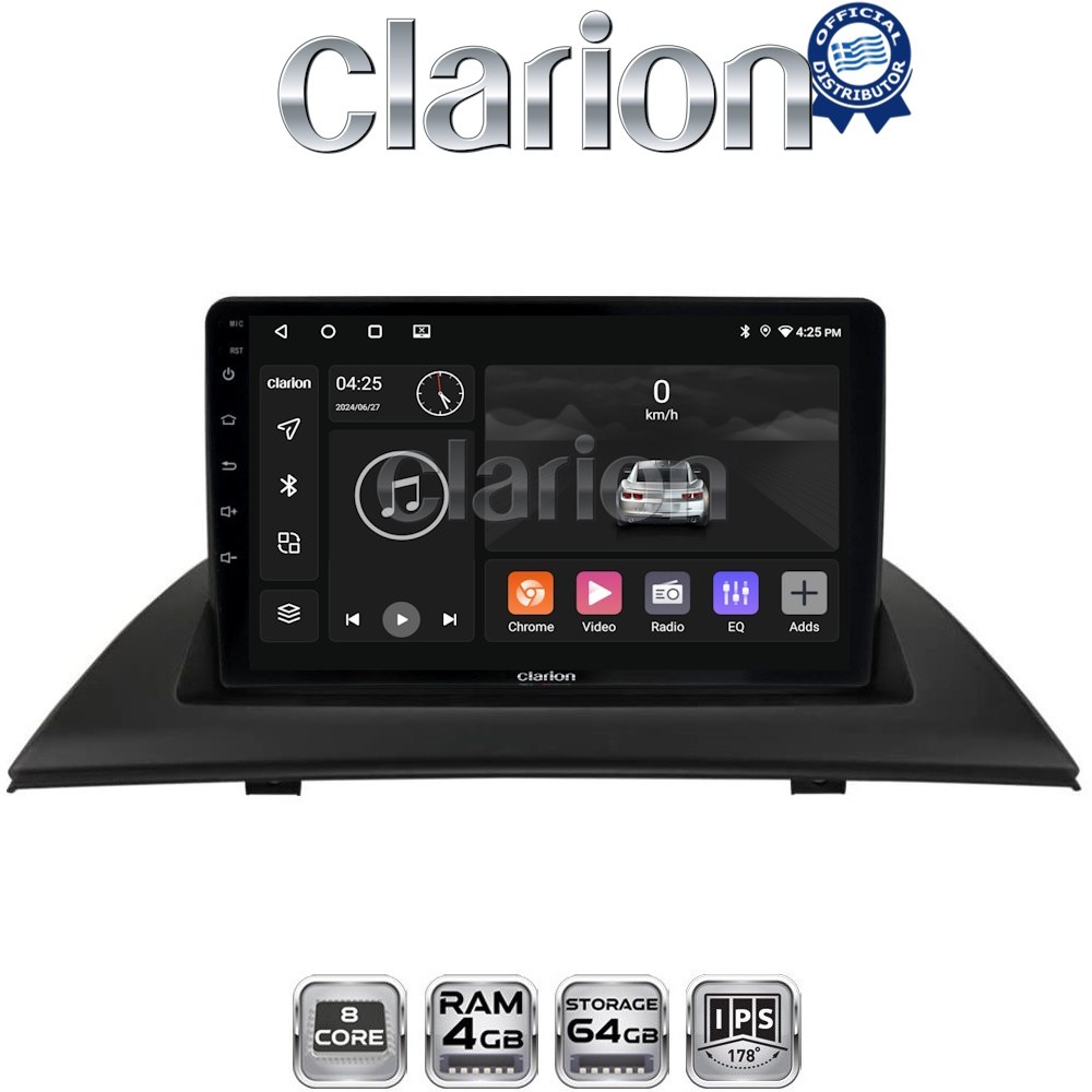 CLARION GL52103 Οθόνη OEM Multimedia Αυτοκινήτου για BMW X3 2003 > 2010 (CarPlay/AndroidAuto/BT/GPS/WIFI/GPRS)