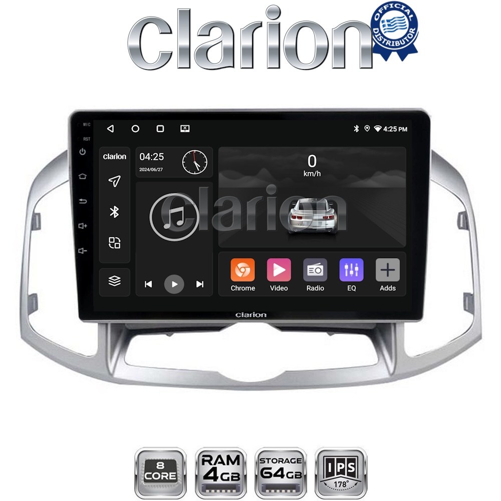 CLARION GL52109 Οθόνη OEM Multimedia Αυτοκινήτου για Chevrolet Captiva 2006 > 2018 (CarPlay/AndroidAuto/BT/GPS/WIFI/GPRS)
