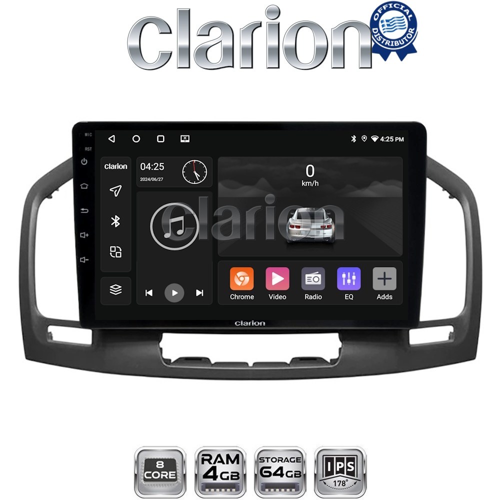 CLARION GL52114 Οθόνη OEM Multimedia Αυτοκινήτου για OPEL INSIGNIA 2007-2013 (CarPlay/AndroidAuto/BT/GPS/WIFI/GPRS)