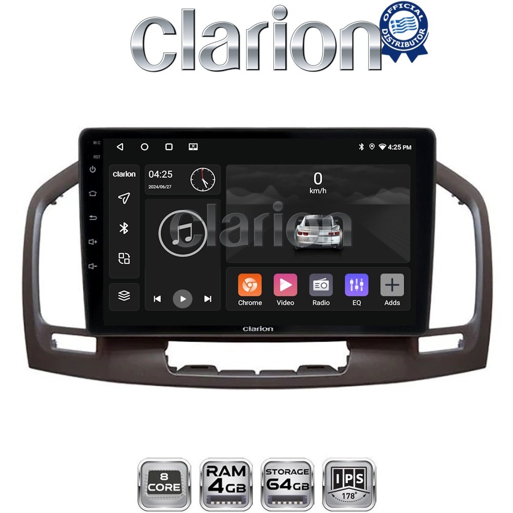 CLARION GL52114C Οθόνη OEM Multimedia Αυτοκινήτου για OPEL INSIGNIA 2007-2013 (CarPlay/AndroidAuto/BT/GPS/WIFI/GPRS)