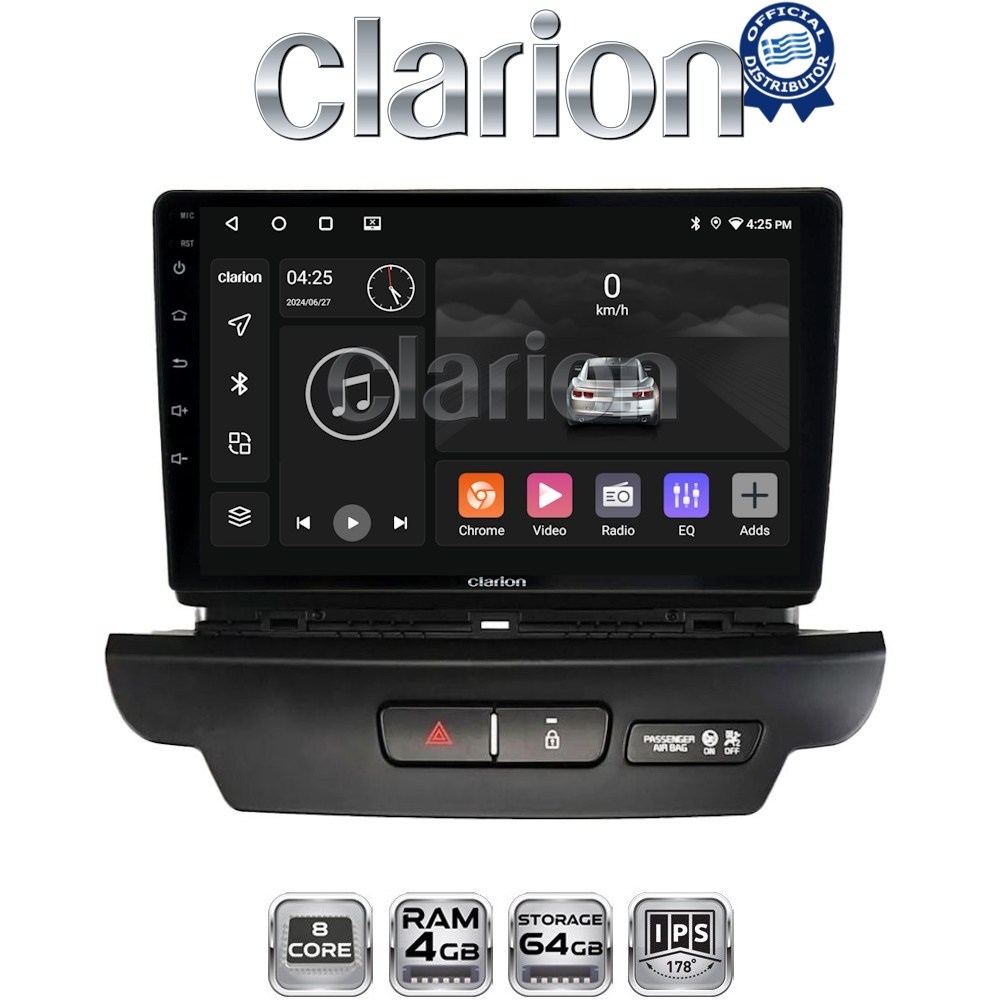 CLARION GL52125 Οθόνη OEM Multimedia Αυτοκινήτου για Kia CEED 2018 > 2022 (CarPlay/AndroidAuto/BT/GPS/WIFI/GPRS)