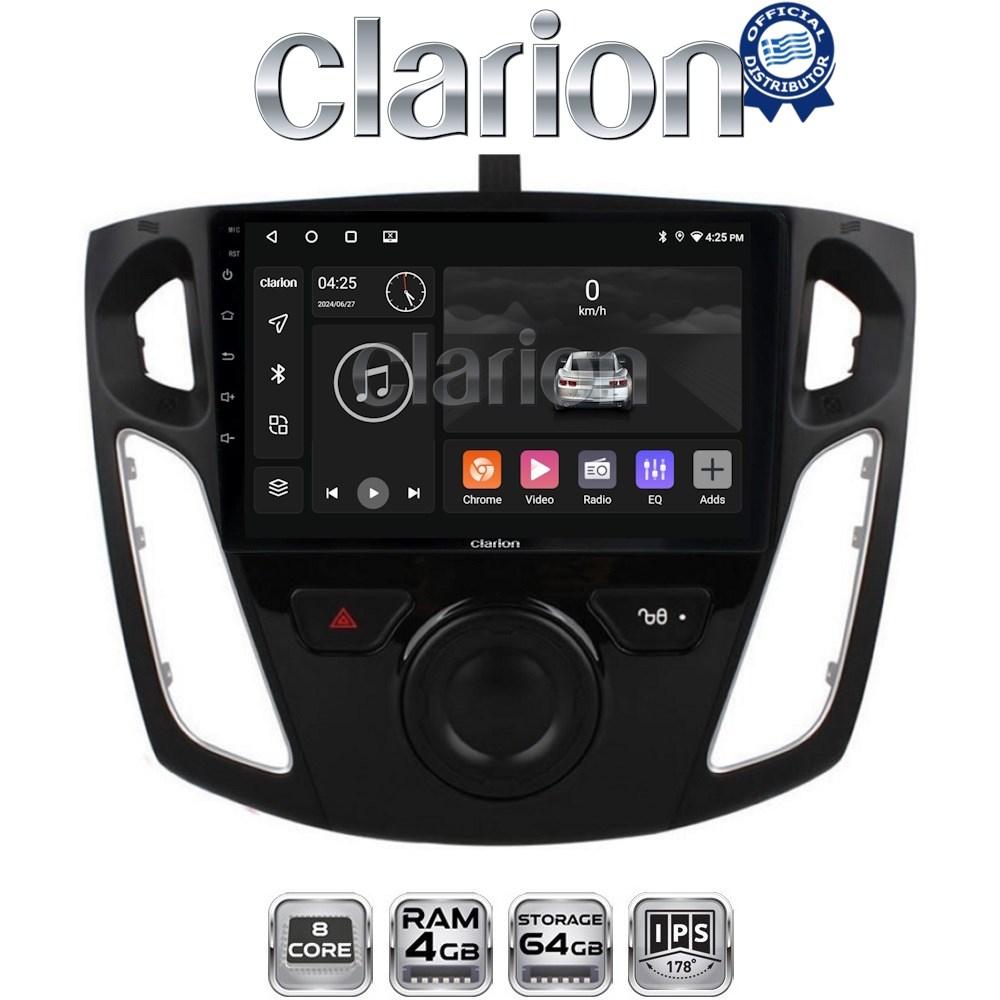 CLARION GL52150 Οθόνη OEM Multimedia Αυτοκινήτου για FORD FOCUS 2015>2018 (CarPlay/AndroidAuto/BT/GPS/WIFI/GPRS)