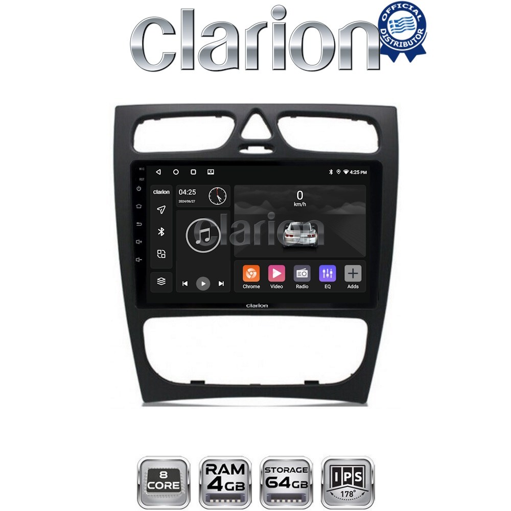 CLARION GL52171 Οθόνη OEM Multimedia Αυτοκινήτου για MERCEDES C class (W203) - CLK (W208) (CarPlay/AndroidAuto/BT/GPS/WIFI/GPRS)