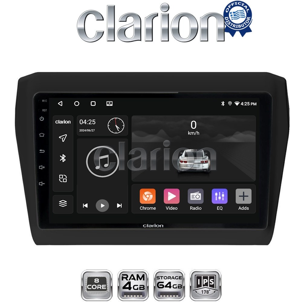 CLARION GL52180 Οθόνη OEM Multimedia Αυτοκινήτου για SUZUKI SWIFT 2016> (CarPlay/AndroidAuto/BT/GPS/WIFI/GPRS)