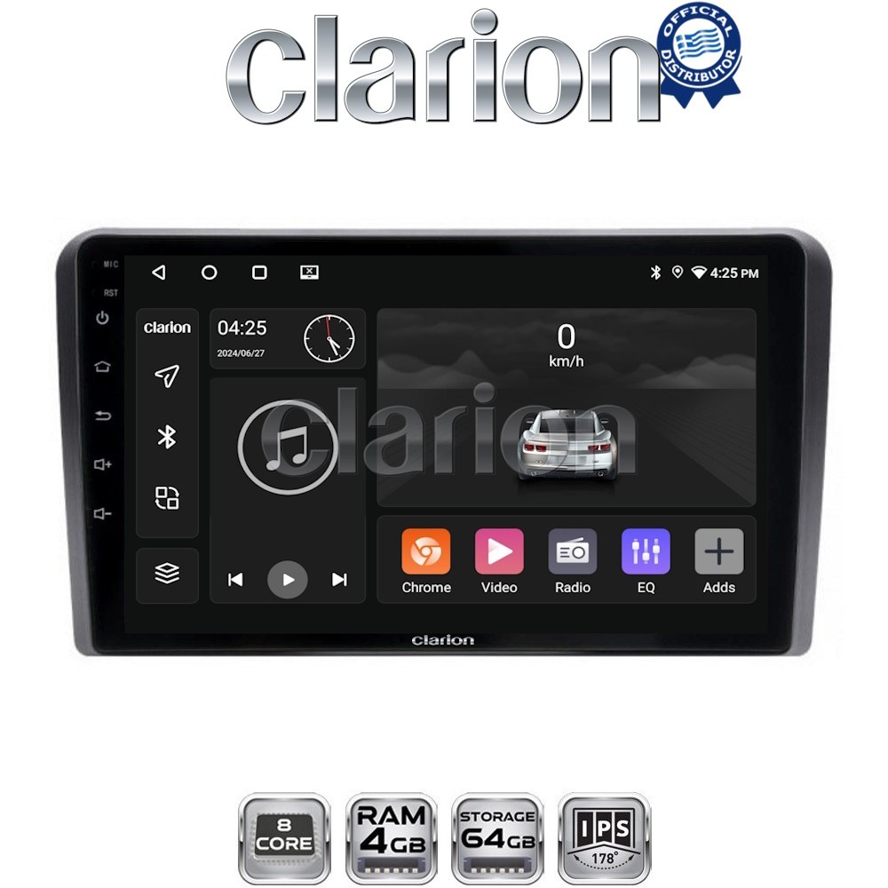 CLARION GL52190 Οθόνη OEM Multimedia Αυτοκινήτου για PEUGEOT 308 2013> (CarPlay/AndroidAuto/BT/GPS/WIFI/GPRS)