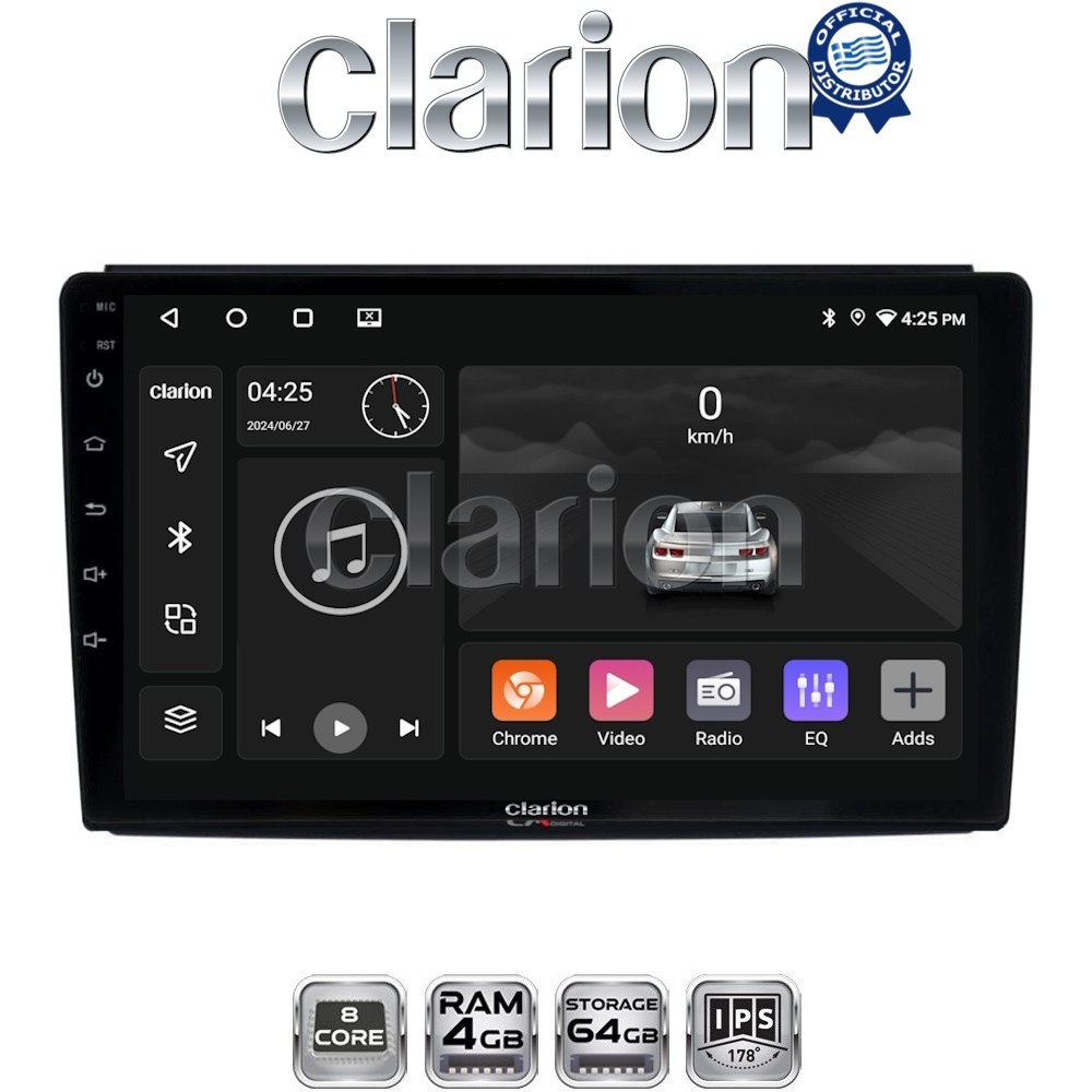 CLARION GL52193 Οθόνη OEM Multimedia Αυτοκινήτου για DUCATO, BOXER, JUMBER  (CarPlay/AndroidAuto/BT/GPS/WIFI/GPRS)