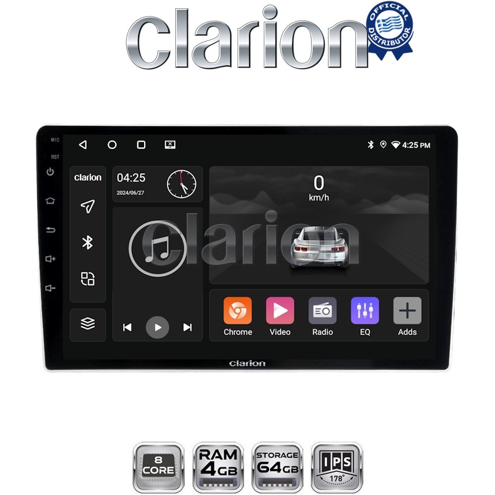 CLARION GL52200 Οθόνη OEM Multimedia Αυτοκινήτου για Nissan Navara 1998 > 2004 (CarPlay/AndroidAuto/BT/GPS/WIFI/GPRS)