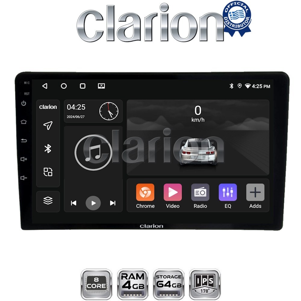 CLARION GL52202 Οθόνη OEM Multimedia Αυτοκινήτου για Jeep 2007> (CarPlay/AndroidAuto/BT/GPS/WIFI/GPRS)