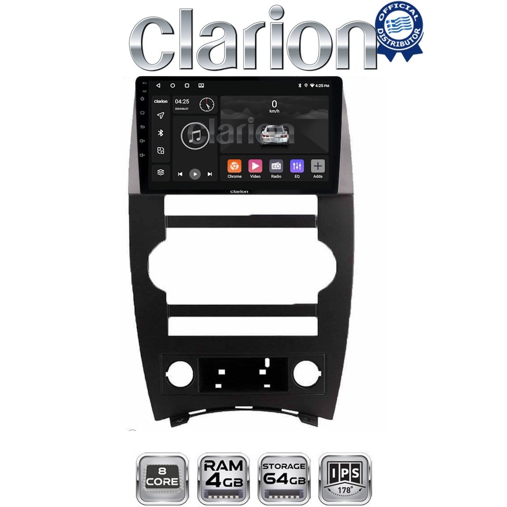 CLARION GL52205 Οθόνη OEM Multimedia Αυτοκινήτου για Jeep Commander 2007 > 2009 (CarPlay/AndroidAuto/BT/GPS/WIFI/GPRS)