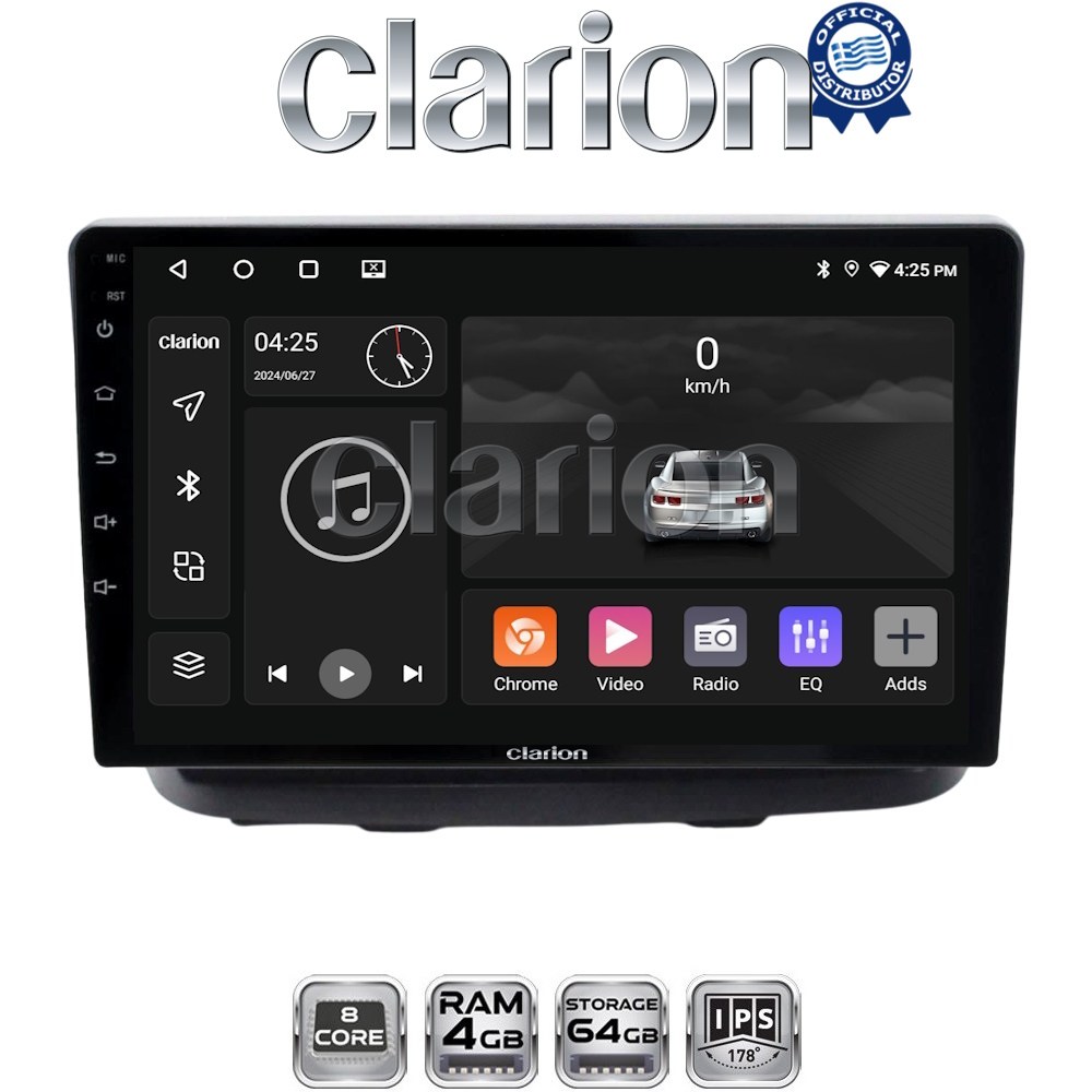 CLARION GL52210 Οθόνη OEM Multimedia Αυτοκινήτου για Fiat Doblo 2002 > 2007 (CarPlay/AndroidAuto/BT/GPS/WIFI/GPRS)