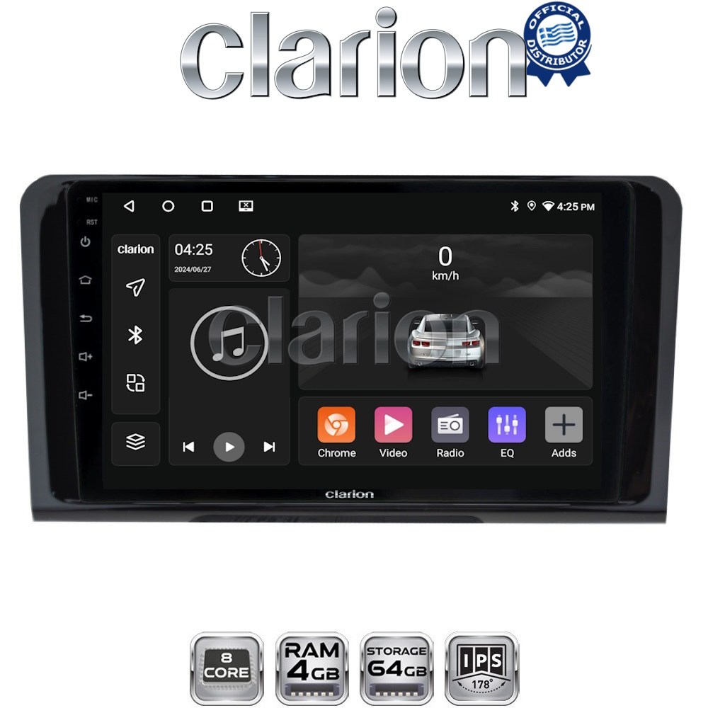 CLARION GL52213 Οθόνη OEM Multimedia Αυτοκινήτου για MERCEDES ML 2005>2011 (CarPlay/AndroidAuto/BT/GPS/WIFI/GPRS)