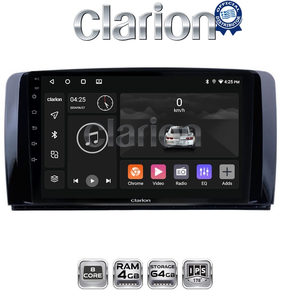 CLARION GL52215 Οθόνη OEM Multimedia Αυτοκινήτου για Benz R-class (W251) 2006>2014 (CarPlay/AndroidAuto/BT/GPS/WIFI/GPRS)