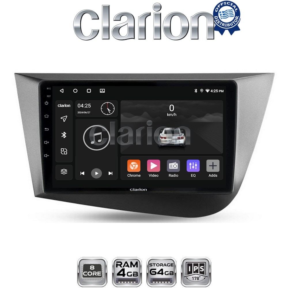 CLARION GL52217 Οθόνη OEM Multimedia Αυτοκινήτου για Seat Leon 2005>2012 (CarPlay/AndroidAuto/BT/GPS/WIFI/GPRS)