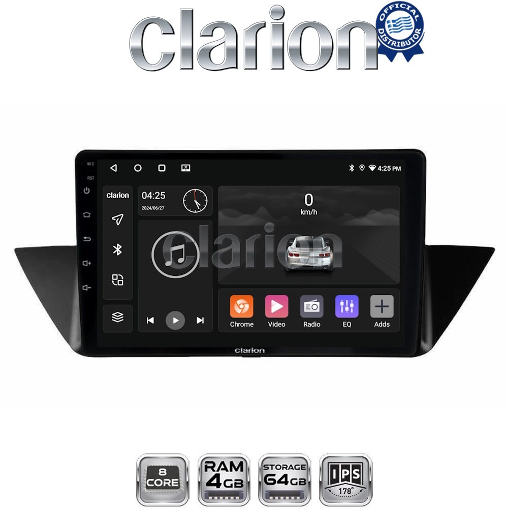 CLARION GL52219 Οθόνη OEM Multimedia Αυτοκινήτου για BMW X1 (E84) 2009>2014 (CarPlay/AndroidAuto/BT/GPS/WIFI/GPRS)