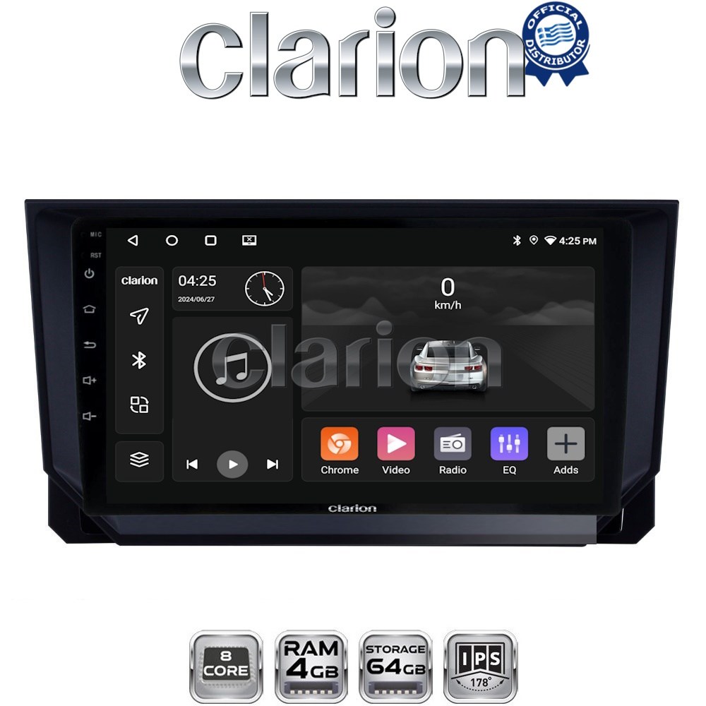 CLARION GL52222 Οθόνη OEM Multimedia Αυτοκινήτου για Seat Ibiza - Arona 2018> (CarPlay/AndroidAuto/BT/GPS/WIFI/GPRS)
