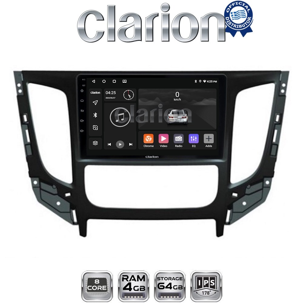 CLARION GL52230 Οθόνη OEM Multimedia Αυτοκινήτου για Mitsubishi L200 2014 >Μόνο για αυτοκίνητα με Κλιματισμό (CarPlay/AndroidAuto/BT/GPS/WIFI/GPRS)