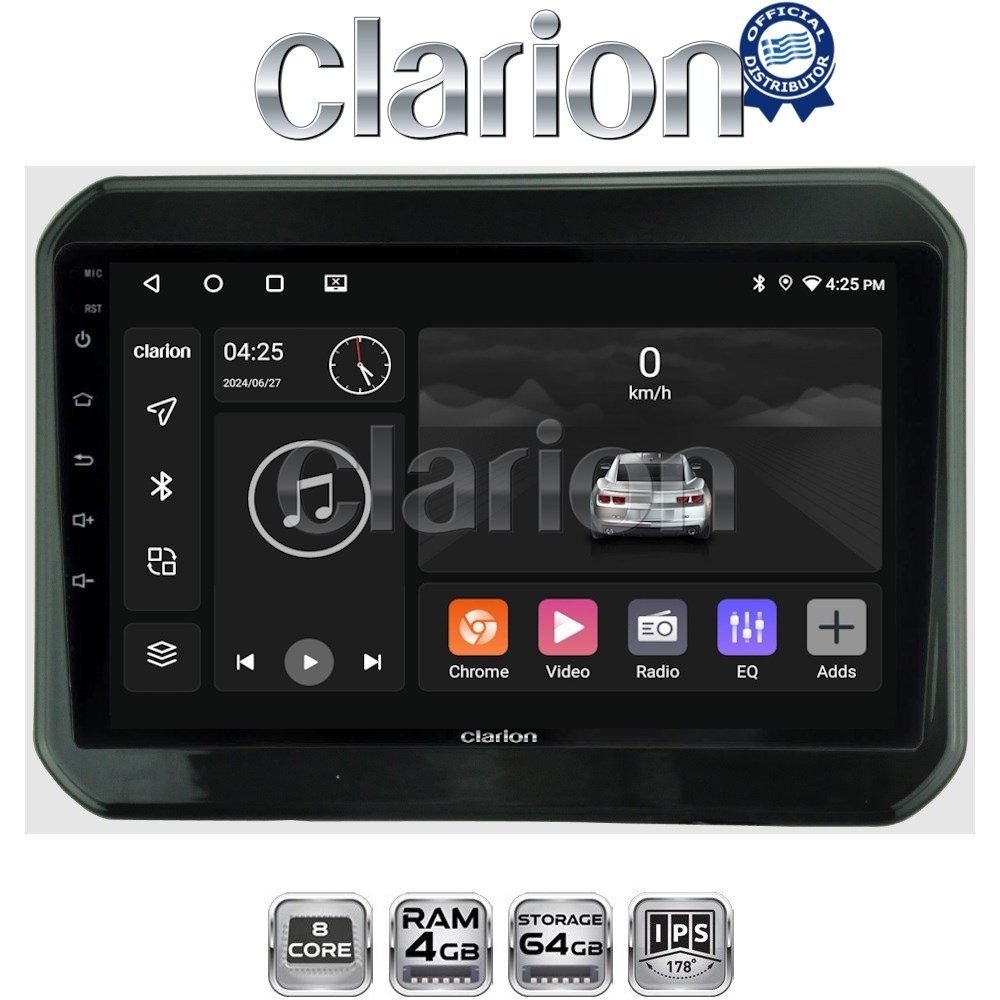 CLARION GL52232 Οθόνη OEM Multimedia Αυτοκινήτου για SUZUKI IGNIS 2016> (CarPlay/AndroidAuto/BT/GPS/WIFI/GPRS)