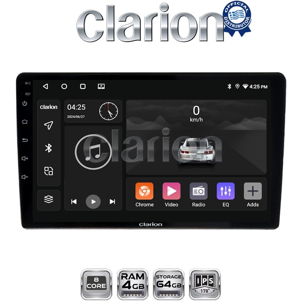 CLARION GL52237 Οθόνη OEM Multimedia Αυτοκινήτου για Ford Focus 1998 > 2004 (CarPlay/AndroidAuto/BT/GPS/WIFI/GPRS)