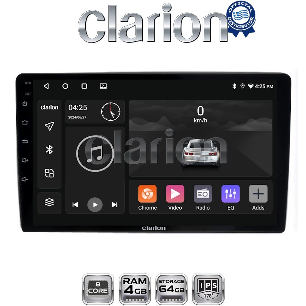 CLARION GL52238 Οθόνη OEM Multimedia Αυτοκινήτου για Ford Focus 07 > 11 - Mondeo 07 > 14 – Galaxy 07 > 14 – S-Max 08 > 14 (CarPlay/AndroidAuto/BT/GPS/WIFI/GPRS)