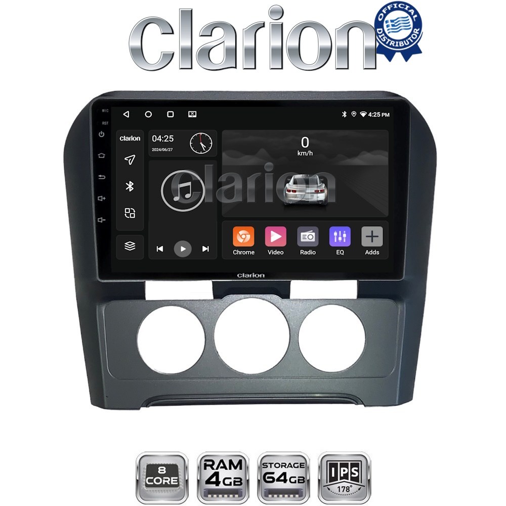 CLARION GL52241B Οθόνη OEM Multimedia Αυτοκινήτου για Citroen C4 2011 > 2019 (CarPlay/AndroidAuto/BT/GPS/WIFI/GPRS)