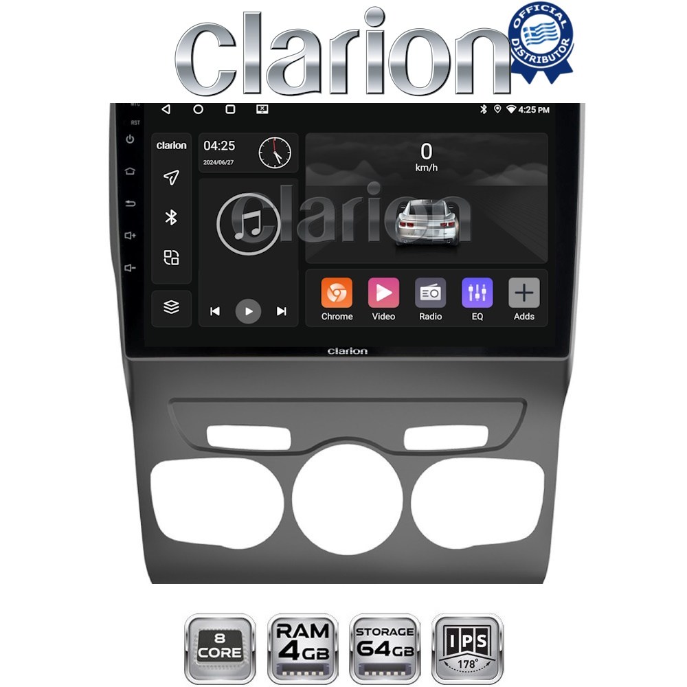 CLARION GL52245 Οθόνη OEM Multimedia Αυτοκινήτου για Ford Ranger 2011 > 2015 (CarPlay/AndroidAuto/BT/GPS/WIFI/GPRS)