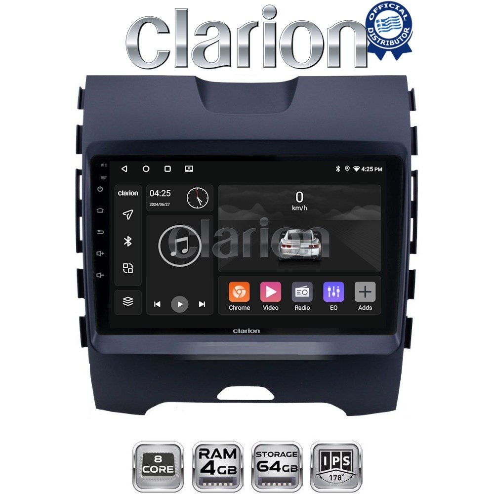 CLARION GL52248 Οθόνη OEM Multimedia Αυτοκινήτου για Ford Edge 2016 > (CarPlay/AndroidAuto/BT/GPS/WIFI/GPRS)