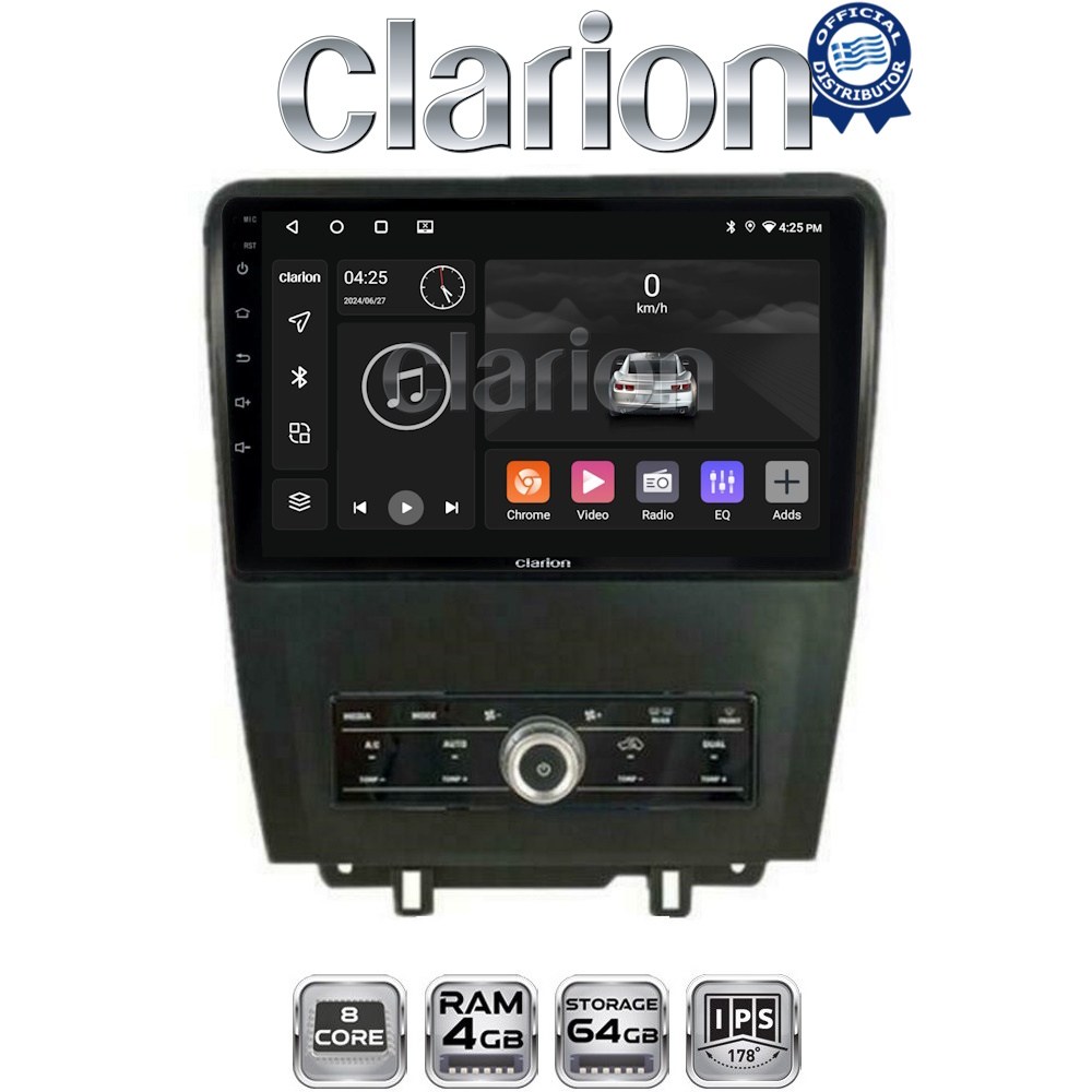 CLARION GL52249 Οθόνη OEM Multimedia Αυτοκινήτου για Ford Edge 2015>  (CarPlay/AndroidAuto/BT/GPS/WIFI/GPRS)