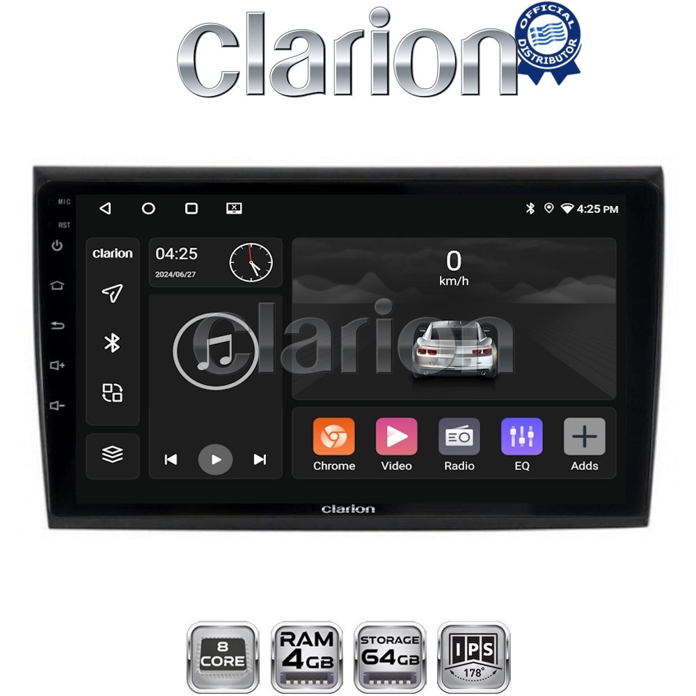 CLARION GL52250 Οθόνη OEM Multimedia Αυτοκινήτου για Fiat Bravo 2007> (CarPlay/AndroidAuto/BT/GPS/WIFI/GPRS)