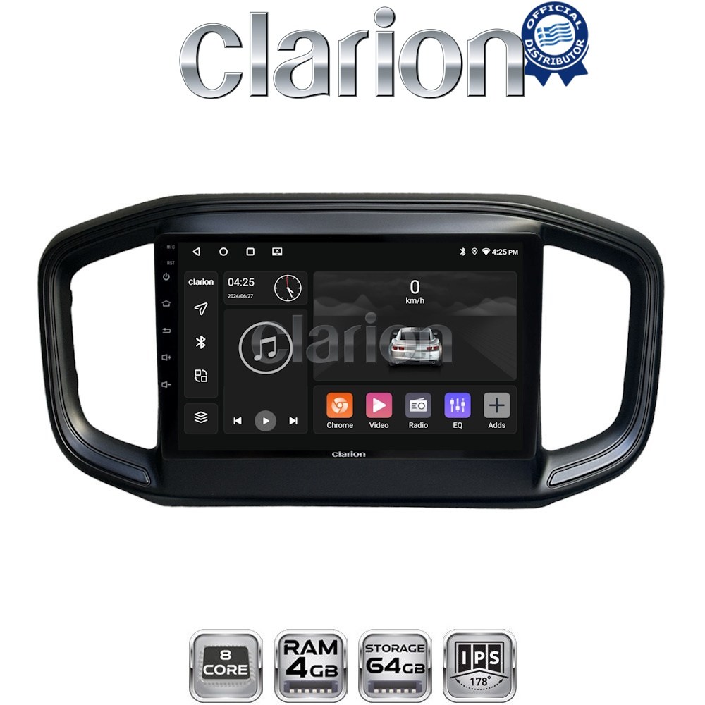 CLARION GL52259 Οθόνη OEM Multimedia Αυτοκινήτου για Fiat Strada 2021> (CarPlay/AndroidAuto/BT/GPS/WIFI/GPRS)