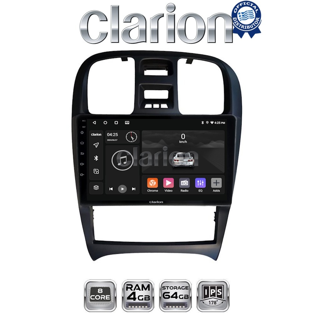 CLARION GL52260 Οθόνη OEM Multimedia Αυτοκινήτου για Hyundai Sonata 2000 > 2006 (CarPlay/AndroidAuto/BT/GPS/WIFI/GPRS)