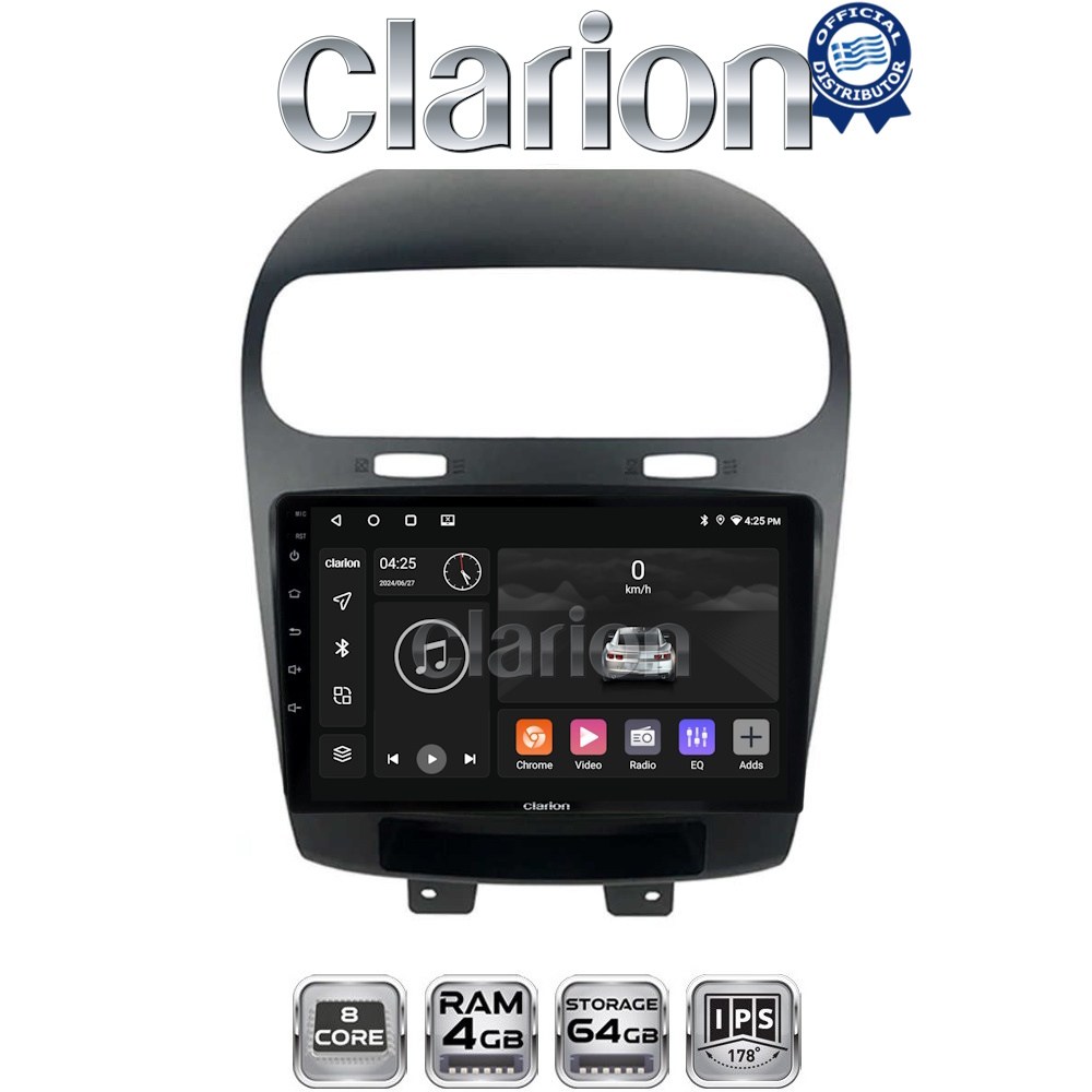 CLARION GL52261 Οθόνη OEM Multimedia Αυτοκινήτου για Fiat Freemont 2008> (CarPlay/AndroidAuto/BT/GPS/WIFI/GPRS)