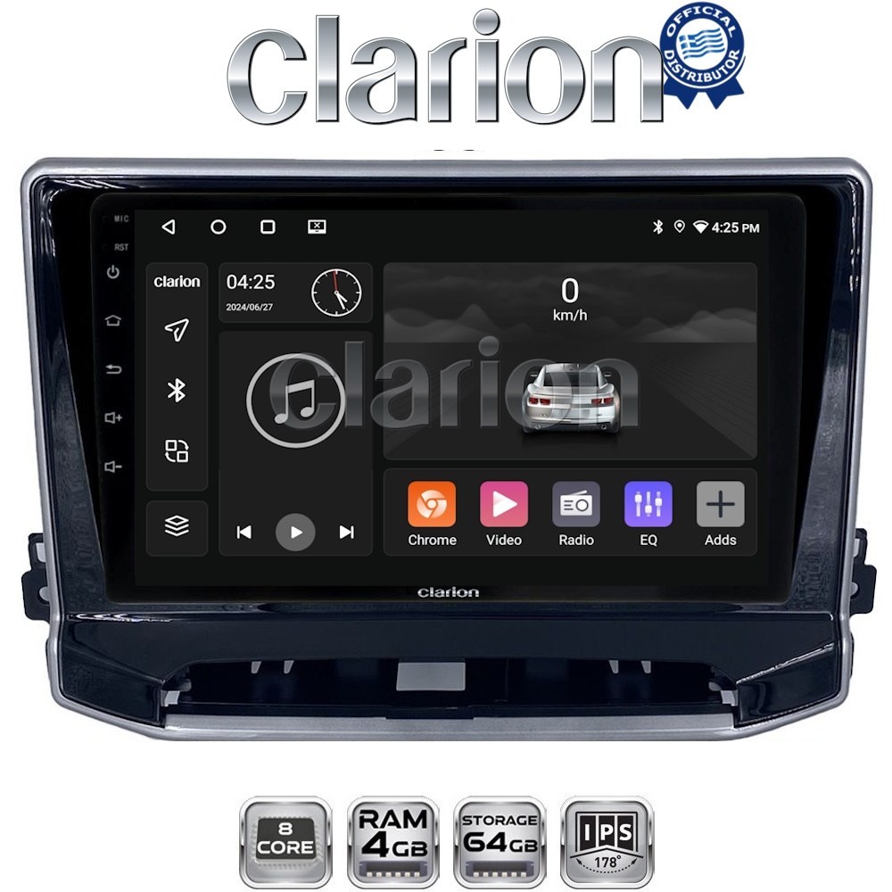 CLARION GL52263 Οθόνη OEM Multimedia Αυτοκινήτου για Jeep Compass 2023> (CarPlay/AndroidAuto/BT/GPS/WIFI/GPRS)
