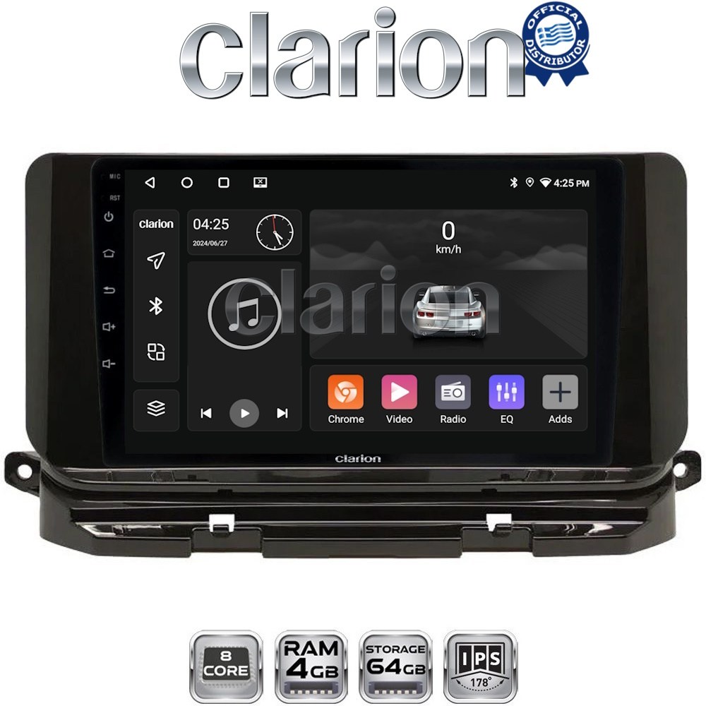 CLARION GL52280 Οθόνη OEM Multimedia Αυτοκινήτου για Skoda Octavia 2021> (CarPlay/AndroidAuto/BT/GPS/WIFI/GPRS)