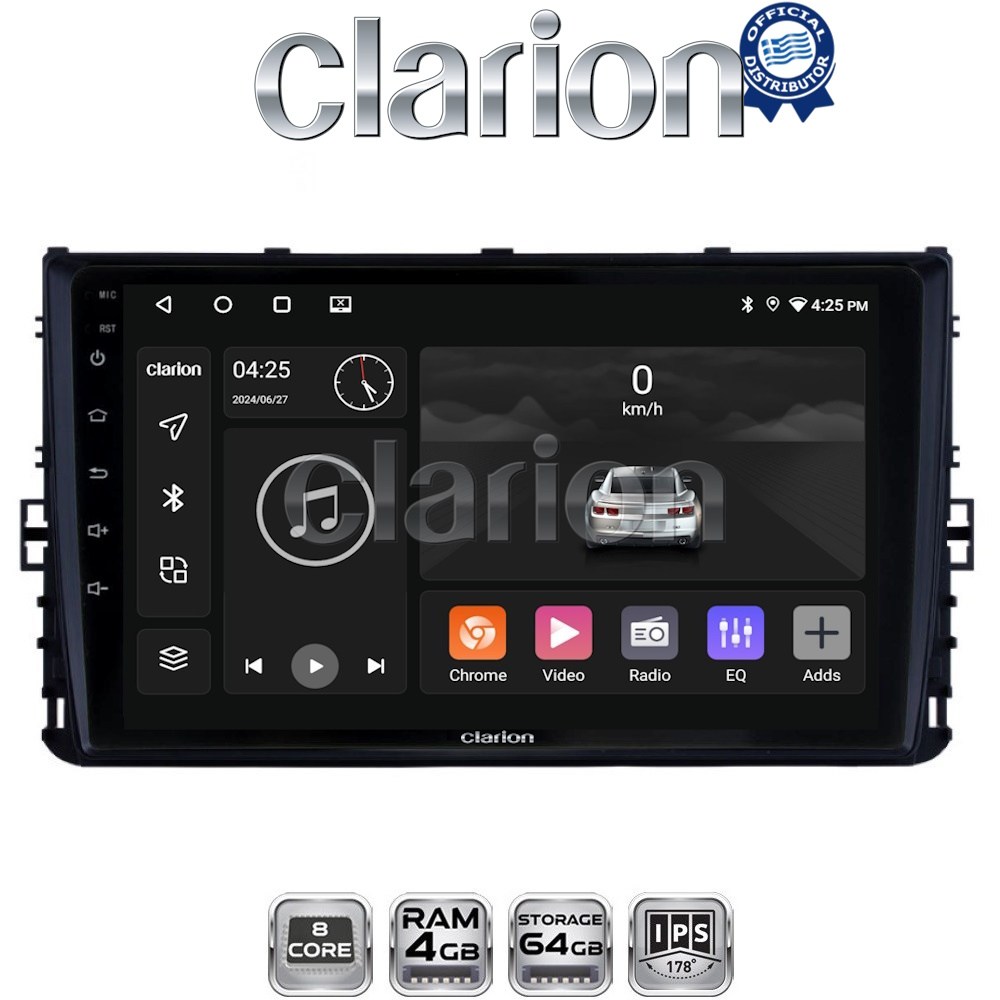 CLARION GL52284 Οθόνη OEM Multimedia Αυτοκινήτου για VW T-ROC & T-CROSS 2017>  (CarPlay/AndroidAuto/BT/GPS/WIFI/GPRS)