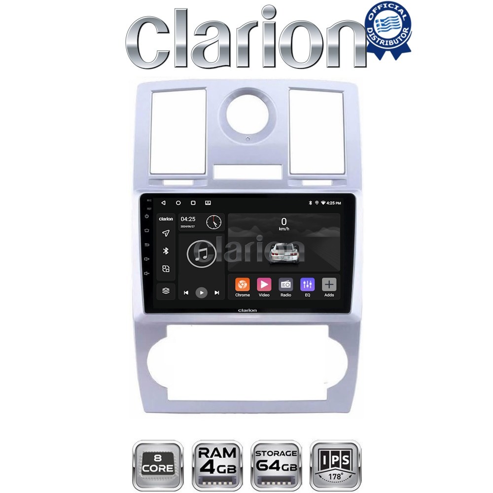 CLARION GL52285 Οθόνη OEM Multimedia Αυτοκινήτου για CHRYSLER 300C 2005 > 2010 (CarPlay/AndroidAuto/BT/GPS/WIFI/GPRS)