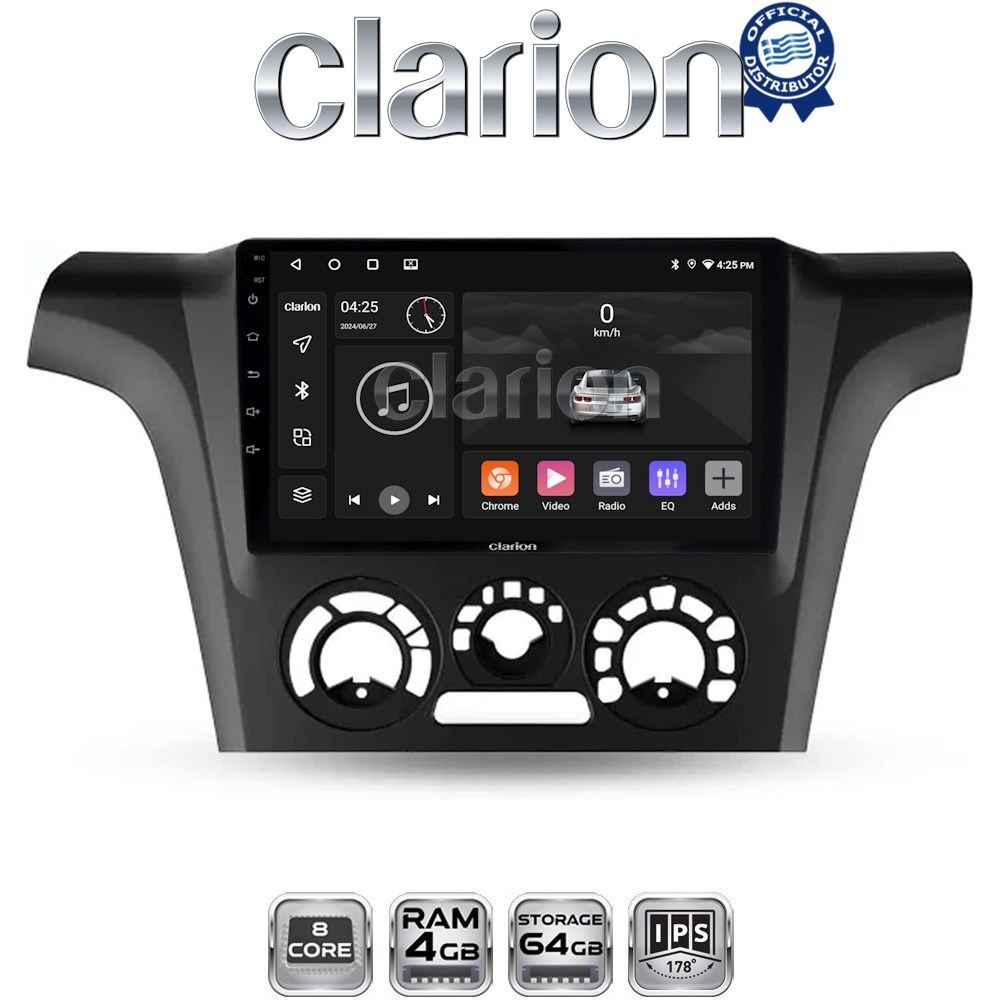 CLARION GL52302 Οθόνη OEM Multimedia Αυτοκινήτου για MITSUBISHI OUTLANDER 2001 > 2006 (CarPlay/AndroidAuto/BT/GPS/WIFI/GPRS)