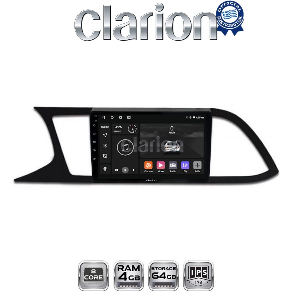 CLARION GL52306 Οθόνη OEM Multimedia Αυτοκινήτου για SEAT LEON 2012>  (CarPlay/AndroidAuto/BT/GPS/WIFI/GPRS)
